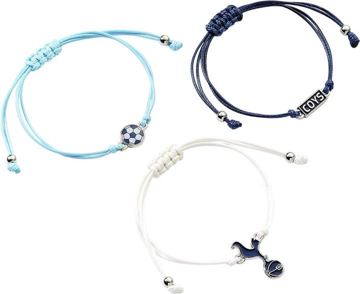 Tottenham Hotspur FC Armband Freundschaft 3erPack Set Stoff (100% synthetisches Material)