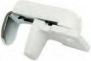 Actual product image Gardinia Pleated blind clamp bracket white