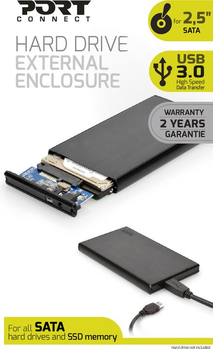 Actual product image Port Designs HDD Enclosure (2.5")