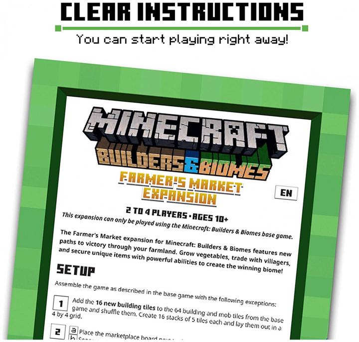 Actual product image Ravensburger Minecraft Builders & Biomes Farmers Market Expansion (German)