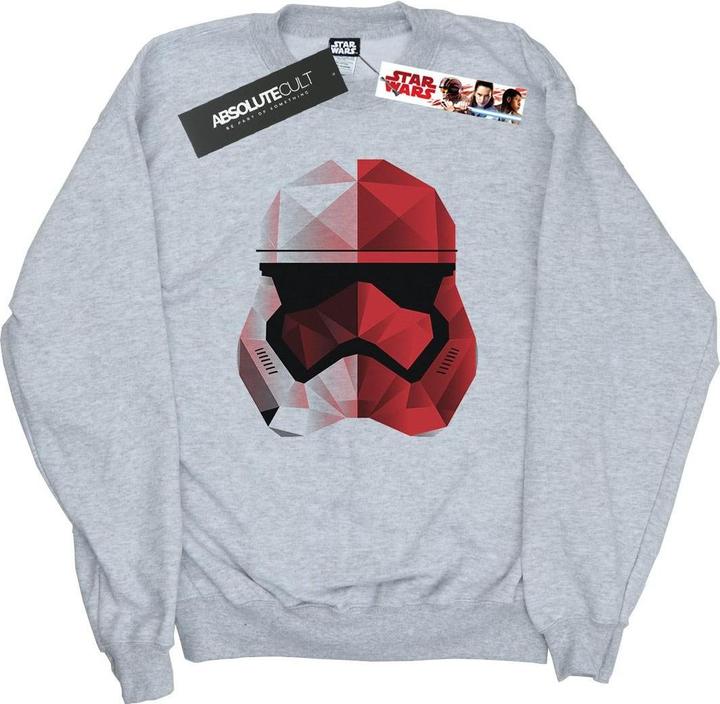 Actual product image Star Wars Mens Stormtrooper Cubist Helmet Sweatshirt (S)