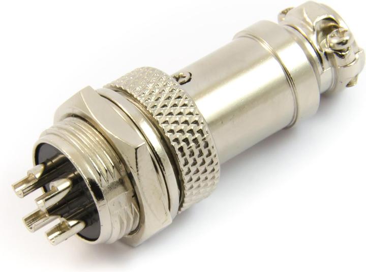 Image du produit Purecrea GX16-4P mâle avec connecteur encastré 16mm