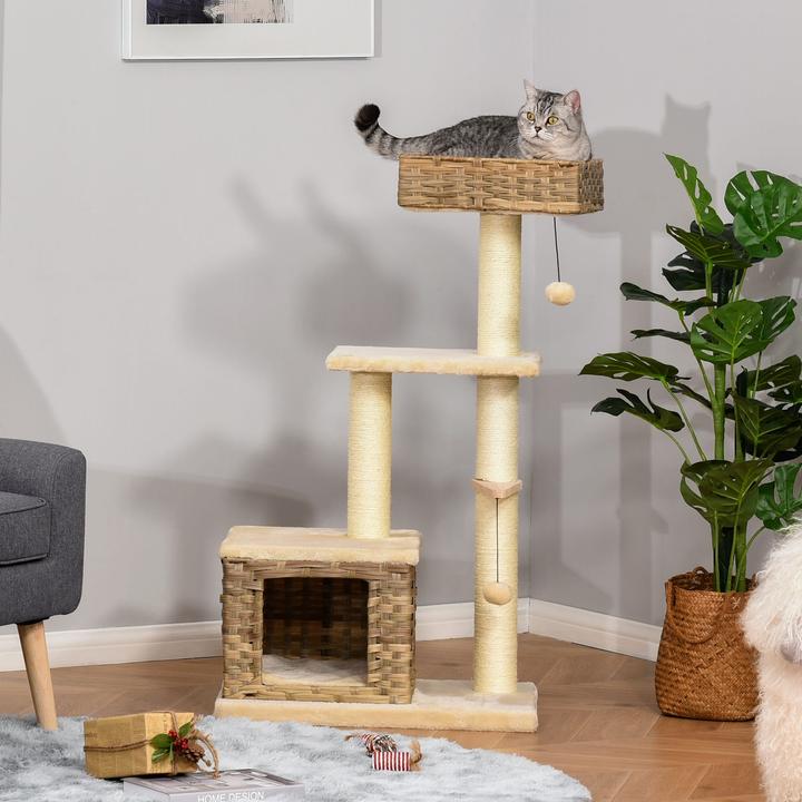 Actual product image Jamb Cat tree (109 cm, Brown)