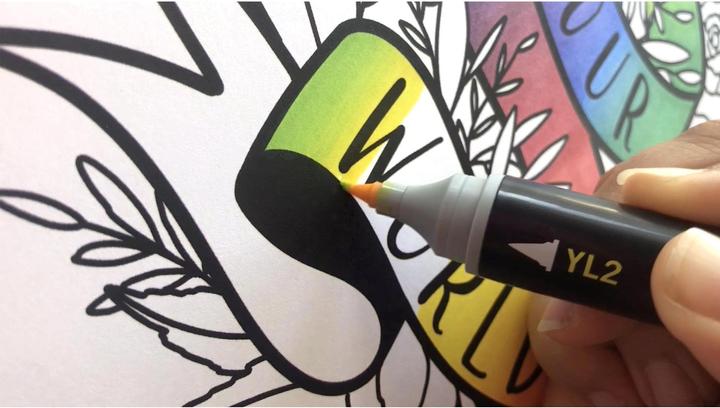 Image du produit Chameleon Crayons d'aquarelle Brushpen Color & Blending Set (Rouge, Noir, Jaune, Pourpre, Orange, Gris, Violet, Bleu, Vert, 6 x)