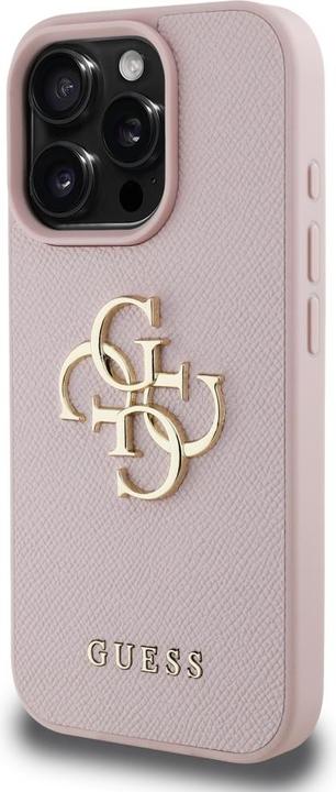 Image du produit Guess Hardcase PU Grained Big 4G and Classic Logo Case for iPhone 16 Pro Max 6,9" Pink (Apple iPhone 16 Pro Max)