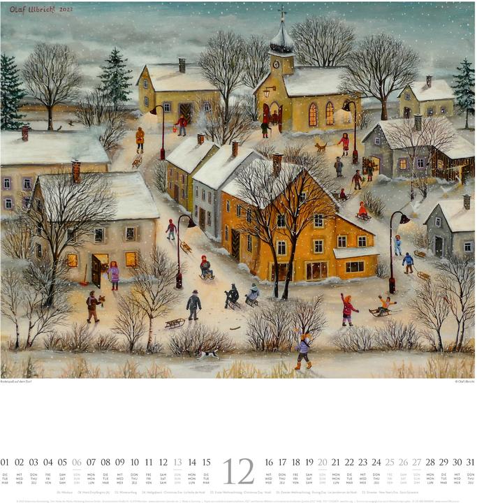 Image du produit Naive Malerei Kalender 2026 (48 x 54 cm, Couverture rigide, Allemand, Anglais, Français)