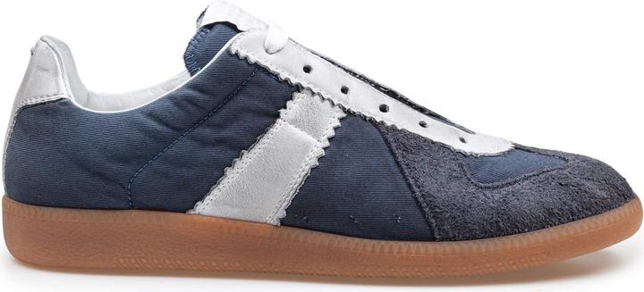Maison Martin Margiela Maison margiela sneakers replica in leather and fabric color blue/white