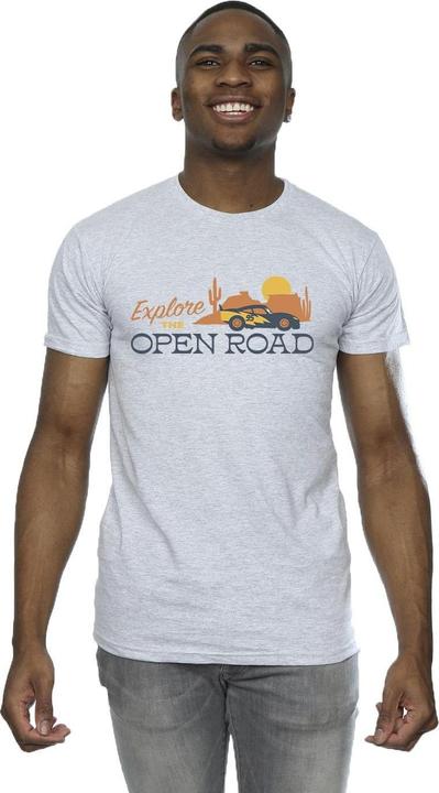 Actual product image Disney Mens Cars Explore The Open Road T-Shirt (XXL)