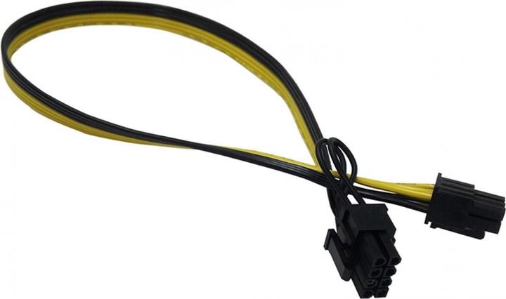 Produktbild PowerGuard PCI-E 6-Pin (male) zu 8-Pin (male) GPU Power Stromkabel 0.5m