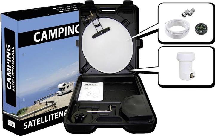 Actual product image Megasat SAT camping suitcase (without receiver) (Parabolic antenna, DVB-S / -S2)