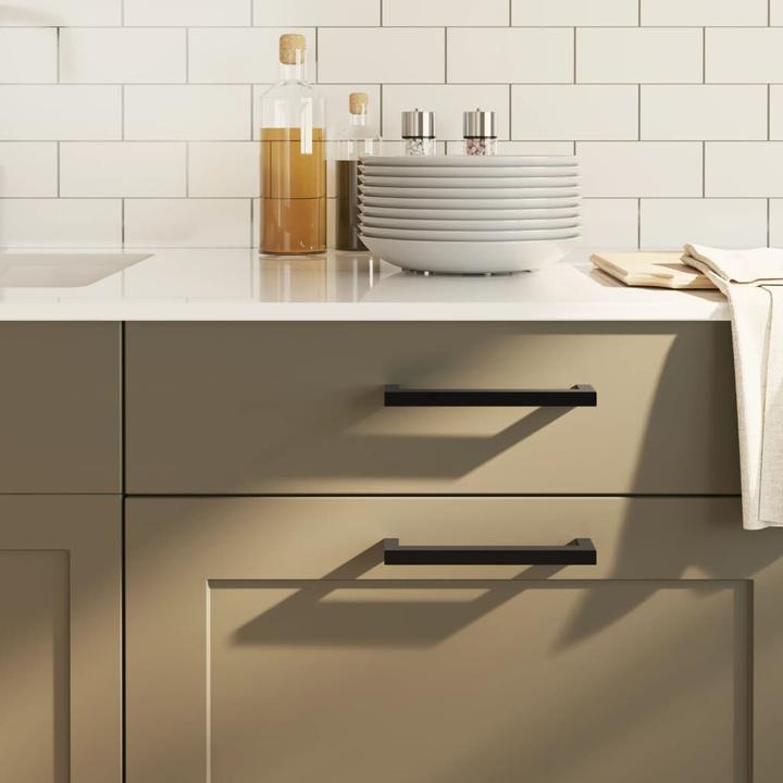 Produktbild VidaXL Möbelgriffe 20 Stk. Schwarz 128 mm Edelstahl,Farbe