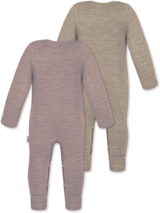 Actual product image Normani 2-pack baby merino romper "Tangoio" - 9595 (68)