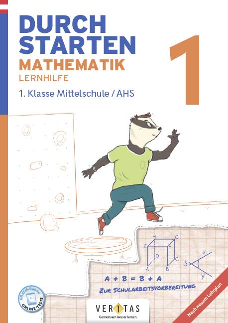 Image du produit Durchstarten Mathematik 1. Klasse Mittelschule/AHS Lernhilfe (Allemand, Markus Olf, 2022)