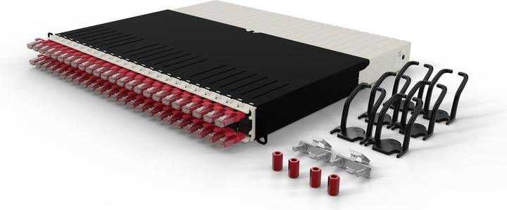 Immagine prodotto PATCHBOX uno / 8RU / Cat 6A, UTP, 0,8 m, rosso (UTP, CAT6a, 0.80 m)