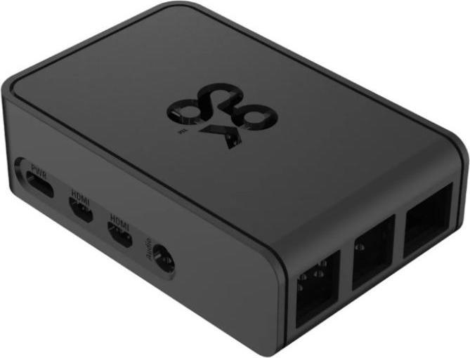 Produktbild OKdo 187-3799 - Gehäuse Raspberry Pi 4 Slide, ABS, Schwarz