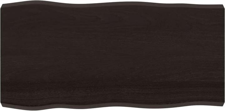 Image du produit VidaXL Tischplatte 100x50x6 cm Massivholz Eiche Behandelt (100 x 50 x 6 cm)