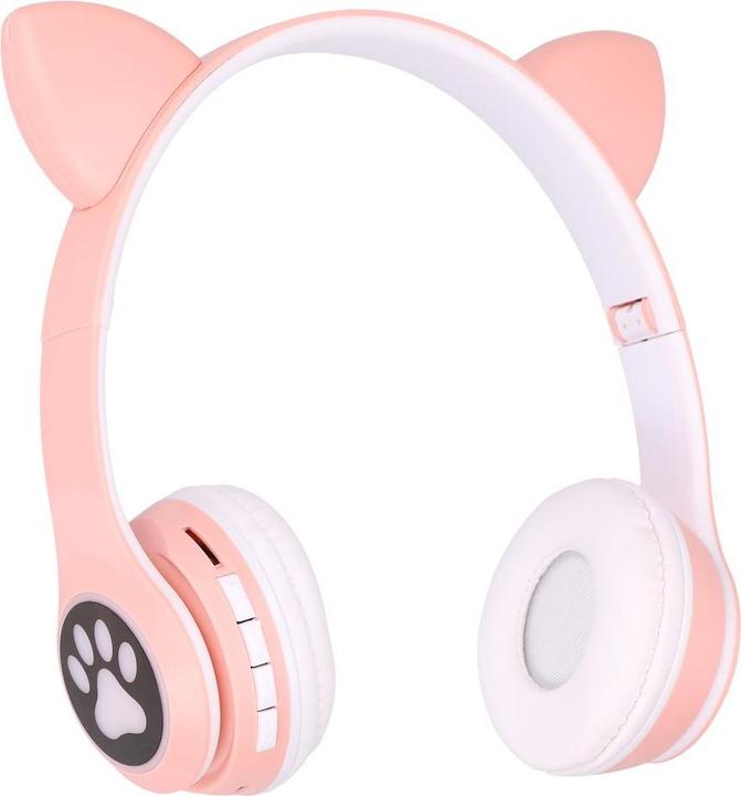 Actual product image Extralink Kids Cat Ears Wireless Headphones Pink