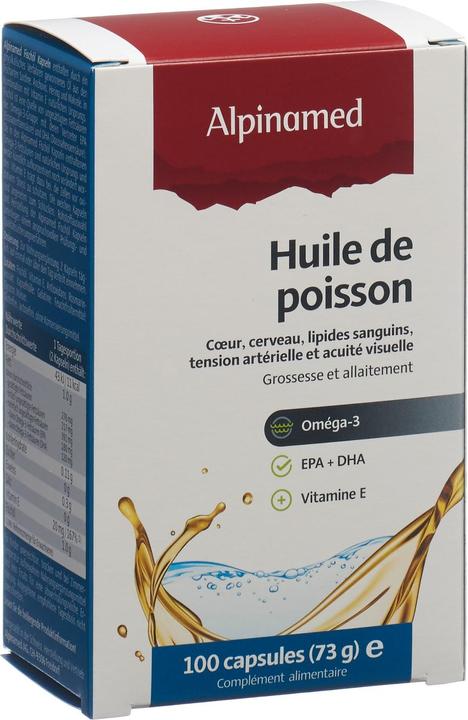 Actual product image Alpinamed Fish oil (100 Piece, Capsules, 70 g)