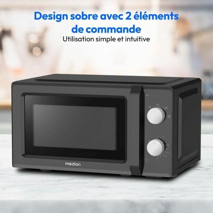 Actual product image Medion MD 11475 Microwave black 20l (EU plug, 20 l)