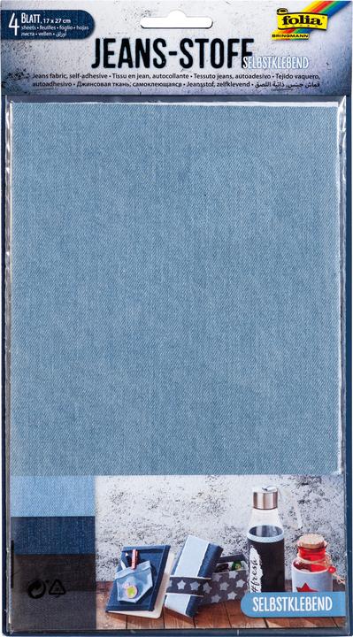 Folia Fabric Jeans self-adhesive, 4 sheets