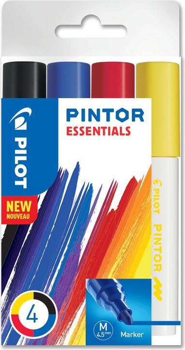 Immagine prodotto Pilot Pintor Medium Essentials Set di 4 (Multicolore, 1.40 mm, 4 x)