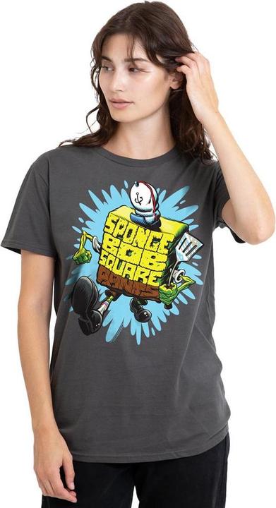 Immagine prodotto Spongebob Squarepants Maglietta Lettera Adulto Unisex (XXL)