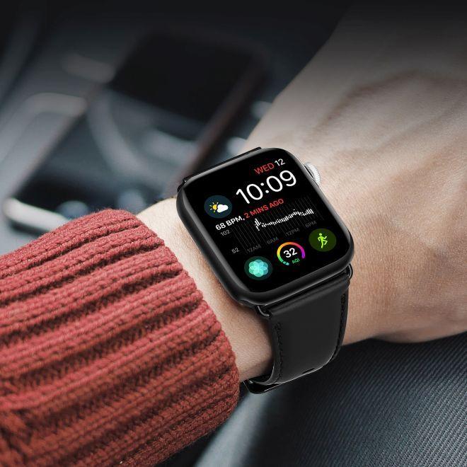 Actual product image Dux Ducis Business Series Genuine Leather Replacement Strap (40 mm, 38 mm, 41 mm, Genuine leather, Apple Watch Series 1, Apple Watch Series 2, Apple Watch Series 3, Apple Watch Series 4, Apple Watch Series 5, Apple Watch Series 6, Apple Watch Series 7, Apple Watch Series 8, Apple Watch Series 9, Apple Watch SE)
