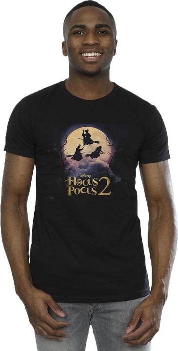Actual product image Disney Mens Hocus Pocus Witches Flying T-Shirt (XXL)