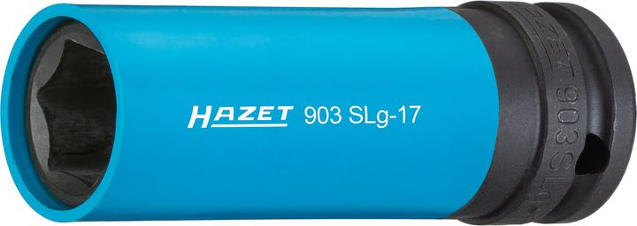HAZET Douille à chocs ∙ 6 pans 903SLG-17 ∙ Carré creux 12,5 mm (1/2 pouce) ∙ Profil Traction à 6 pa… (17 mm)