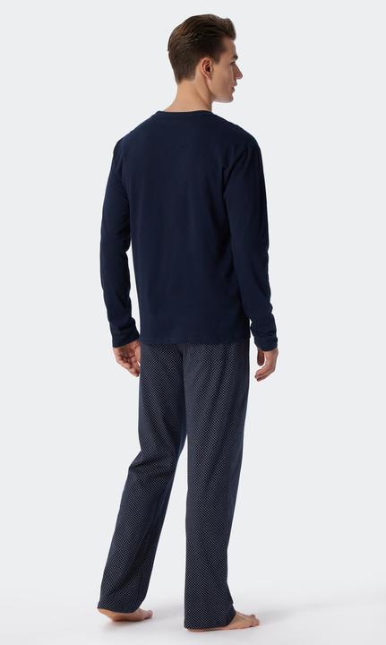 Produktbild Schiesser langer Pyjama Schlafanzug natürlich 100% Baumwolle | auch Übergrössen (106)