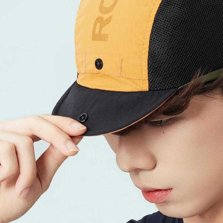 Actual product image Rockbros Cycling Cap with Visor, Helmet Cover - Yellow (56, 57, 58, 59, 60)
