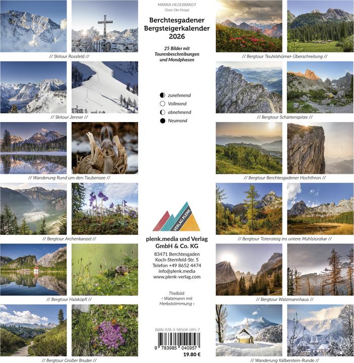 Actual product image Berchtesgadener Bergsteigerkalender 2026 (German)
