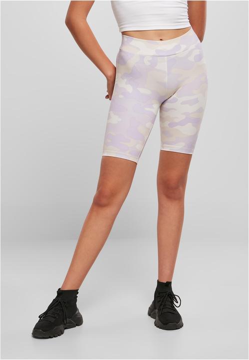 Urban Classics Ladies High Waist Camo Tech Cycle Shorts