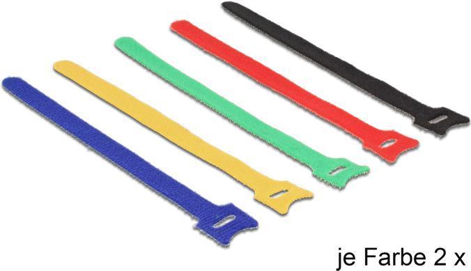 Immagine prodotto Delock Chiusura in velcro colorato (Fascette in velcro, 200 mm, 10 pz.)