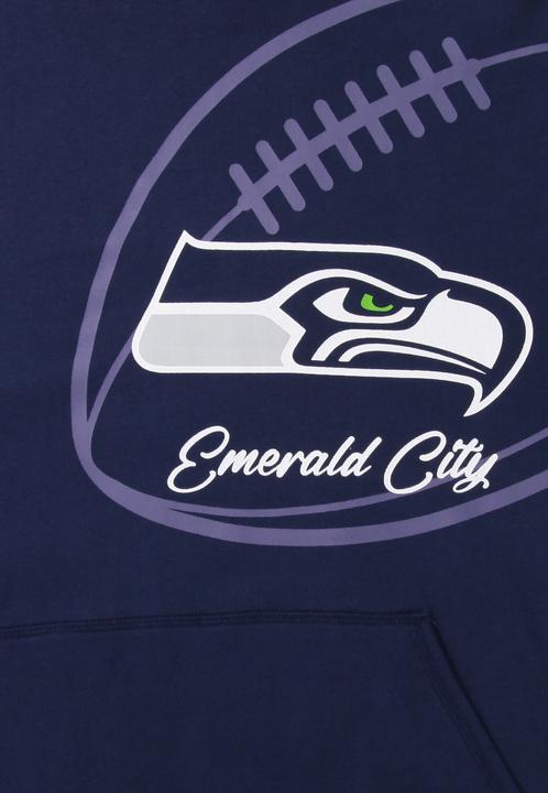 Produktbild Recovered Re:covered Fleece Hoody - PATCHES Seattle Seahawks - XXL (XXL)