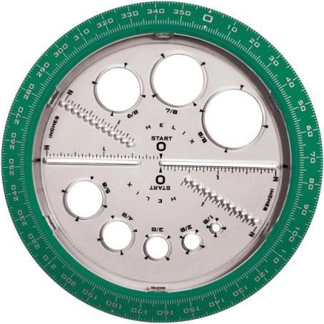 Helix Schablone Angle and Circle Maker