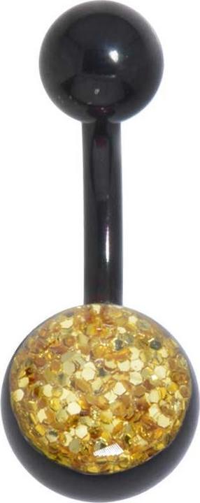 Produktbild Bijouteria Bauchpiercing (Chirurgenstahl 316L, Epoxiharz, PVD Beschichtung (schwarz))