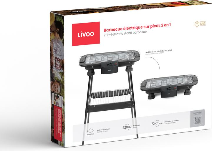 Actual product image Livoo Elektrischer Standgrill 2 in 1 (2.20 kW)