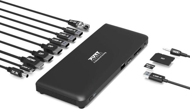 Image du produit Port Designs Port DOCKING TYPE C OFFICE 2 X 4K - UK (11 Ports)