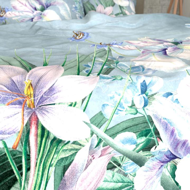 Image du produit Lotus Bettwaren Création Literie Satin Iris (Taie d'oreiller, 65 x 65 cm)