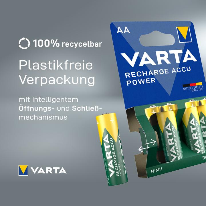 Produktbild Varta Recharge Accu Power (4 Stk., AAA, 800 mAh)