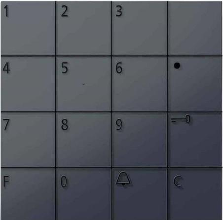 Actual product image Siedle Code lock module COM 611-02 AG anthracite grey (Electronic numerical code)