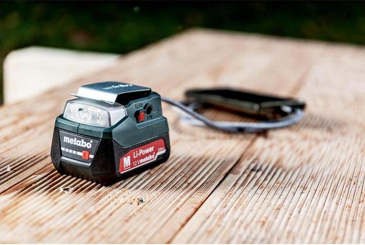 Actual product image Metabo 12V Battery Adapter POWERMAXX PA 12 LED-USB (12 V)