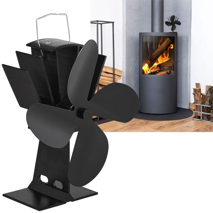 Immagine prodotto Relaxdays Ventola per-stufa (19 x 12 x 26 cm)