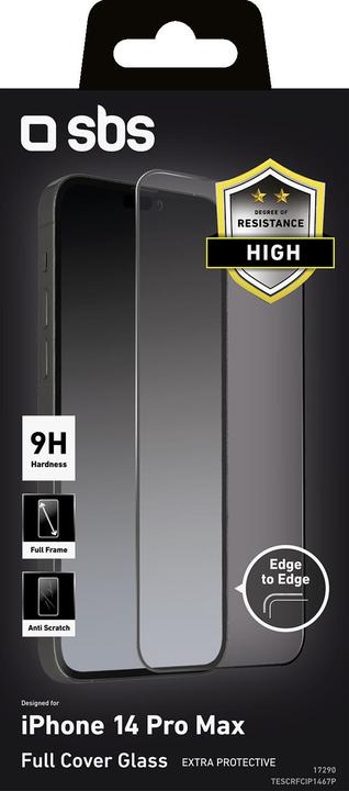 Actual product image SBS Full Cover Glass (1 Piece, Apple iPhone 14 Pro Max)