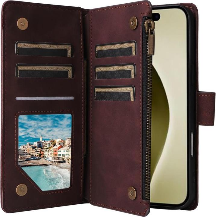 Produktbild Cover-Discount iPhone 16 Pro - Brieftaschen Hülle mit Umhängeband (Apple iPhone 16 Pro)