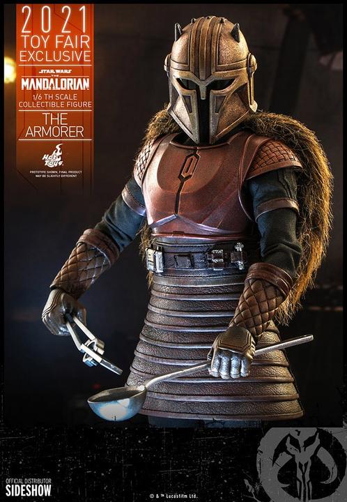 Actual product image Hot Toys Star Wars - The Mandalorian "The Armorer" 2021 Toy Fair Exclusive 1/6 Action Figure