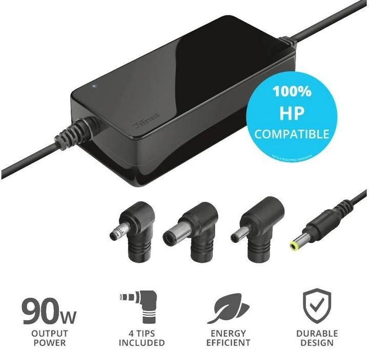 Produktbild Trust Netzteil 90 W Maxo für HP Notebooks (90 W)