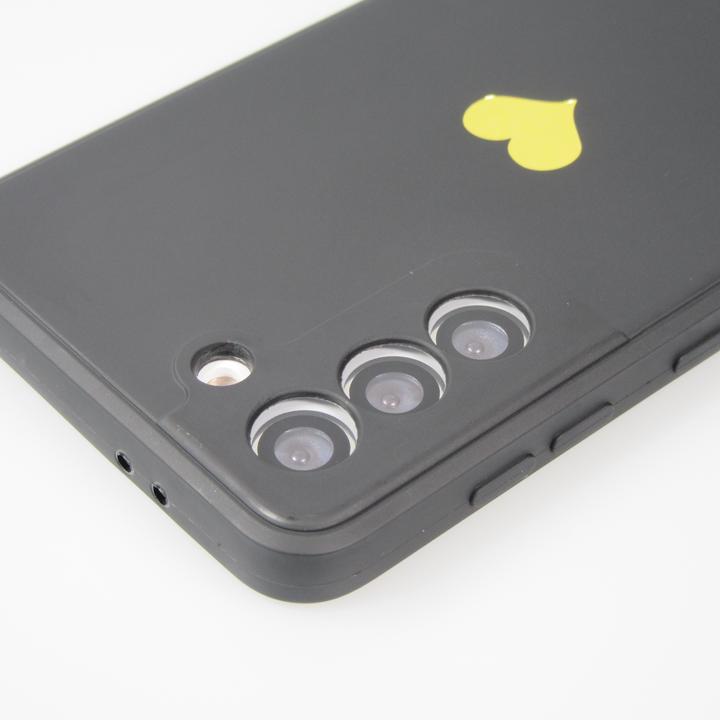 Actual product image PhoneLook Coque Silicone Mat Coeur doré (Samsung Galaxy S21 5G)