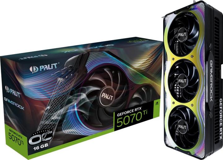 Produktbild XpertVision Palit RTX5070TI GameRock OC 16GB GDDR7 HDMI 3xDP (16 GB)
